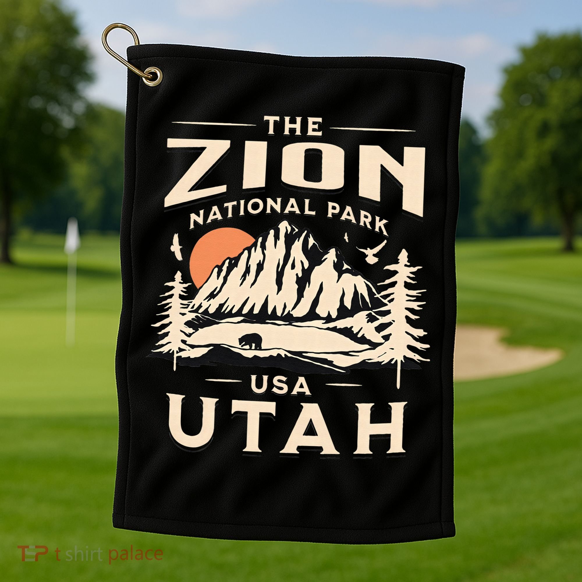 Zion National Park UtahHiking Nature Outdoors Golf Towel