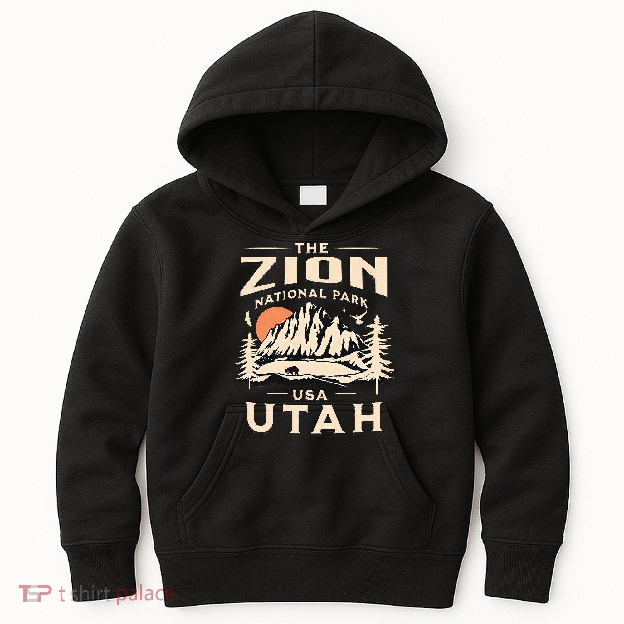 Zion National Park UtahHiking Nature Outdoors Kids Hoodie