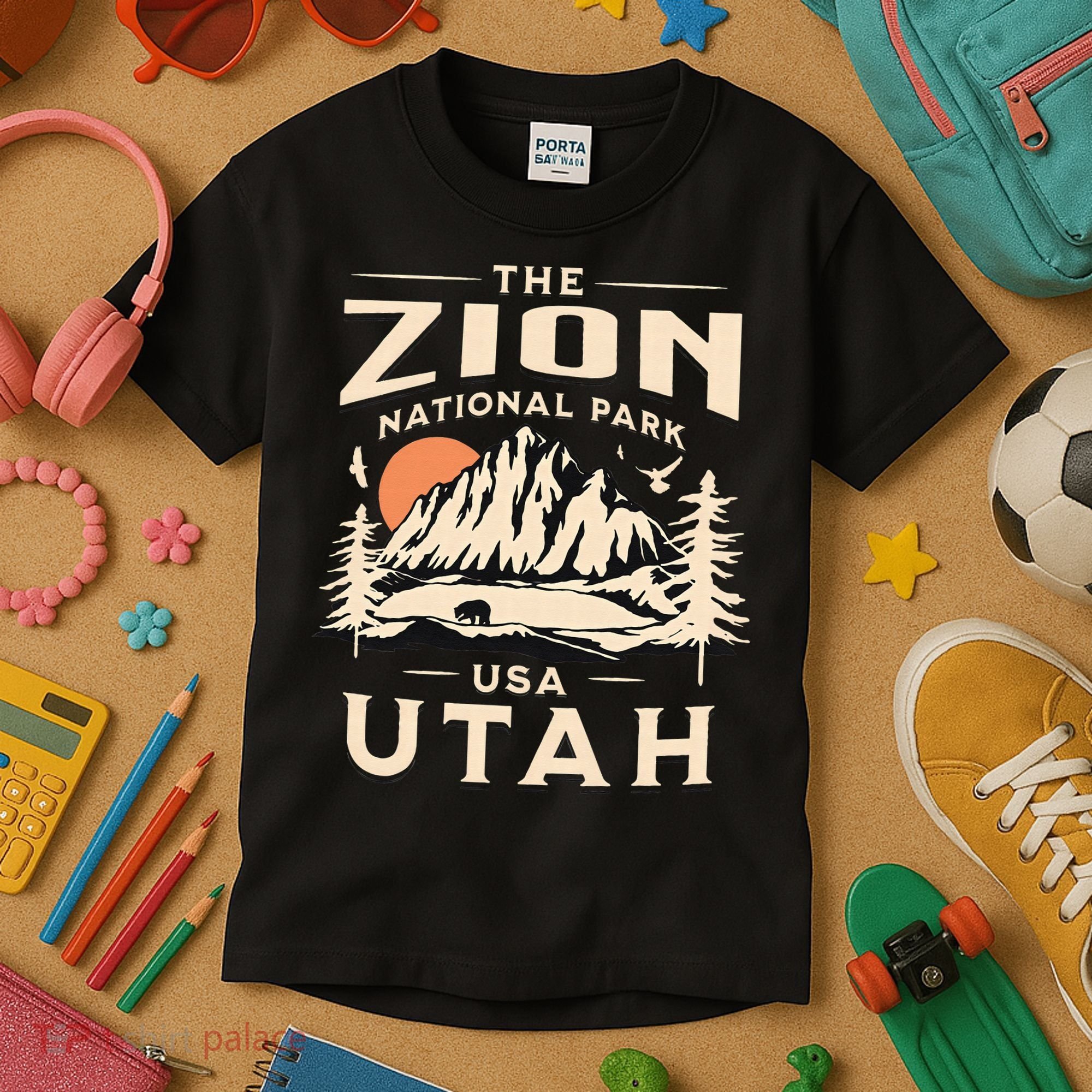 Zion National Park UtahHiking Nature Outdoors Kids T-Shirt
