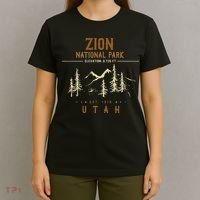 Zion National Park Us Nationalpark In Utah T-Shirt thumb 4