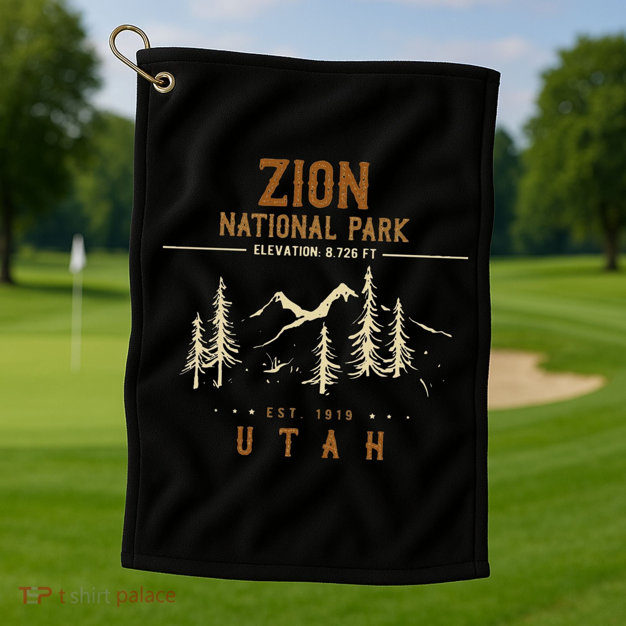 Zion National Park Us Nationalpark In Utah Golf Towel