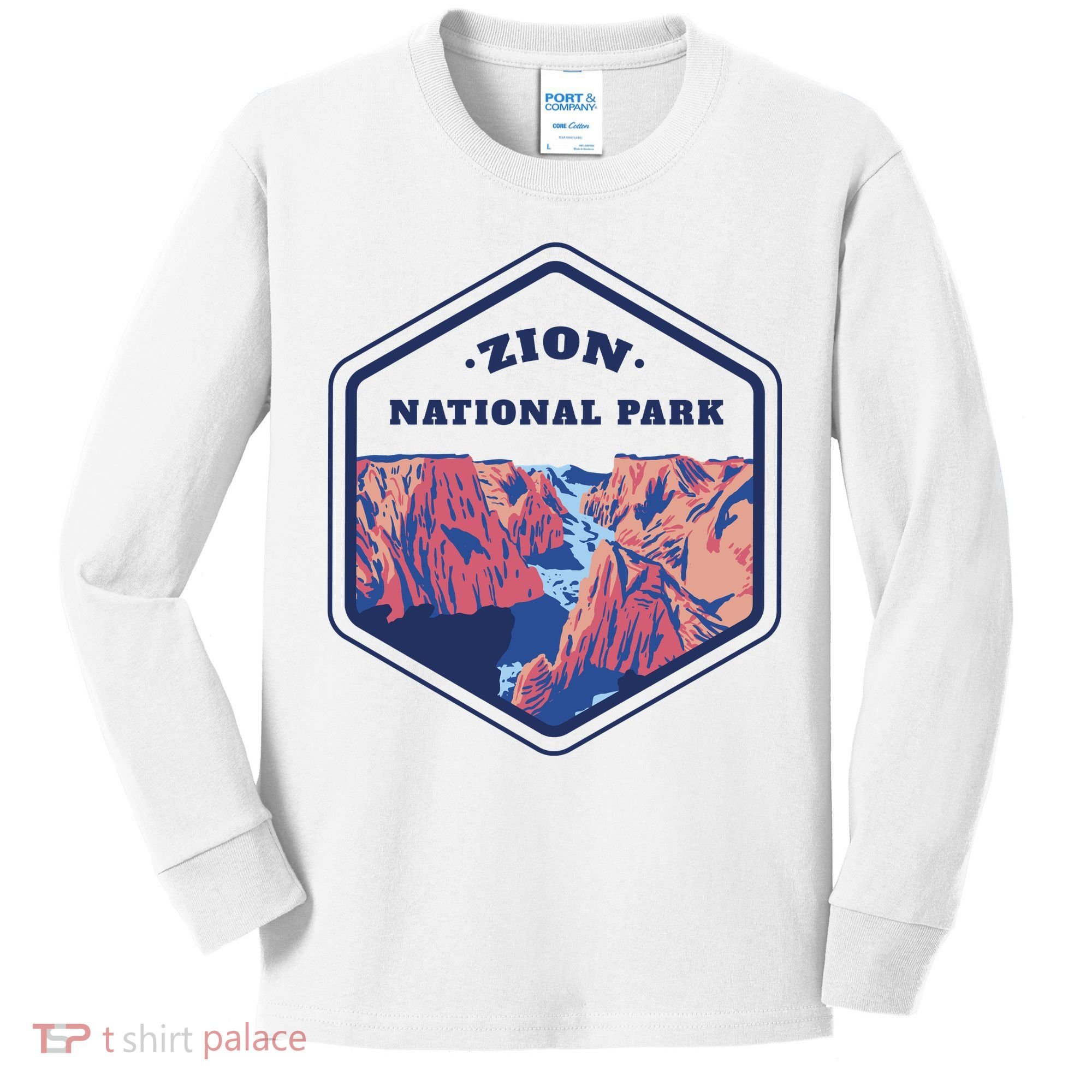 Zion National Park Kids Long Sleeve Shirt