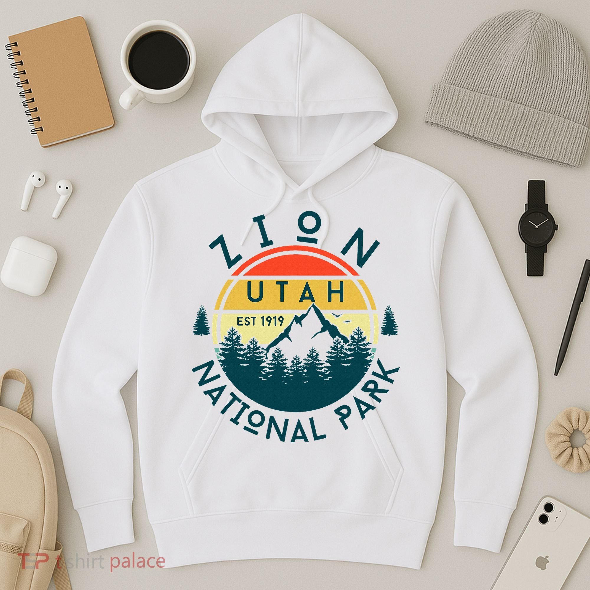 Zion National Park Utah Nature Hiking Outdoors Hoodie