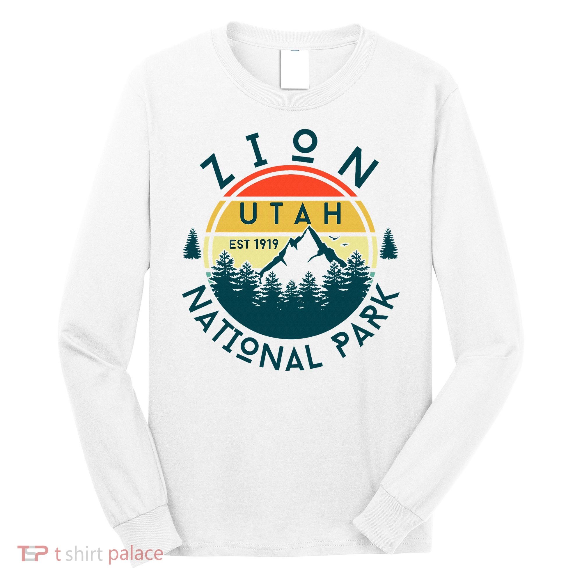 Zion National Park Utah Nature Hiking Outdoors Long Sleeve Shirt