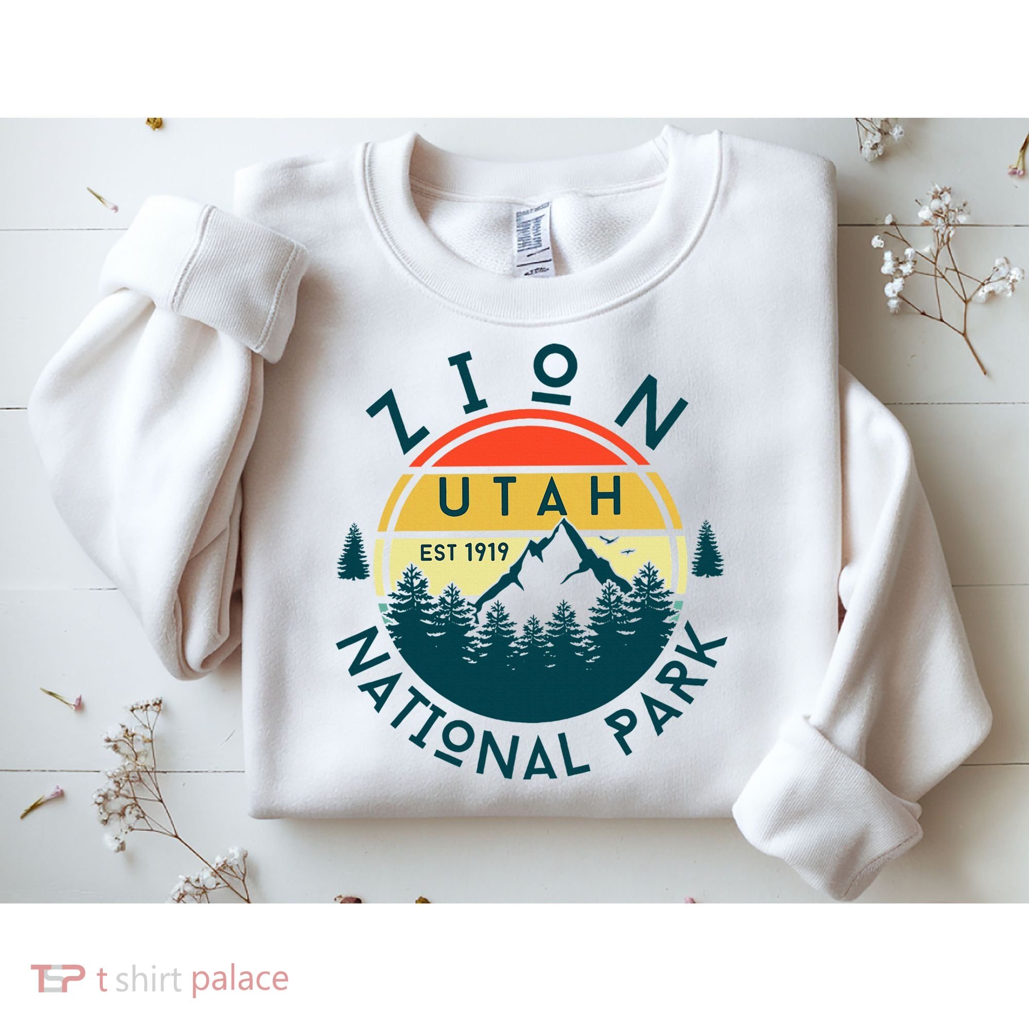 Zion National Park Utah Nature Hiking Outdoors Sweatshirt