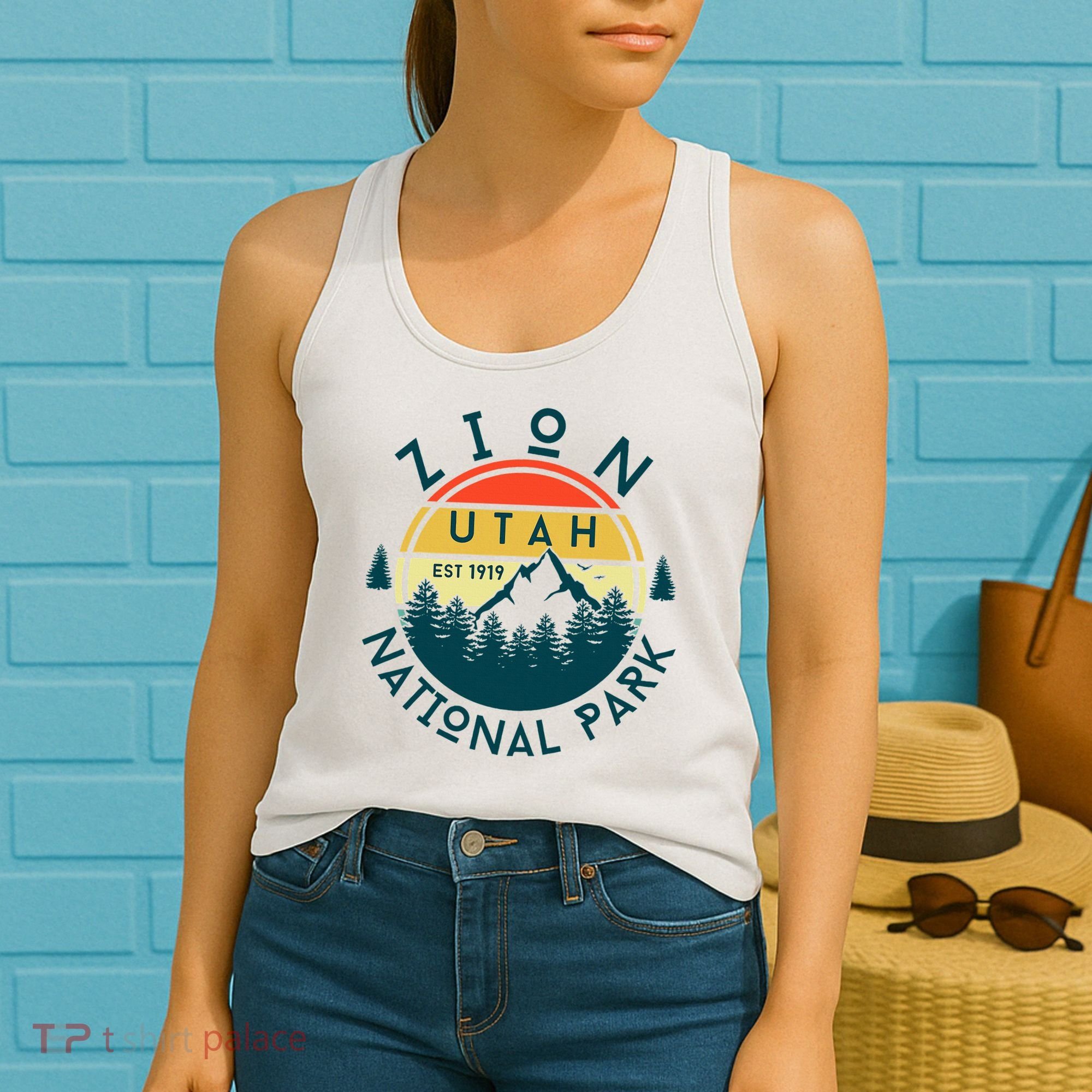 Zion National Park Utah Nature Hiking Outdoors Women's Tank Top