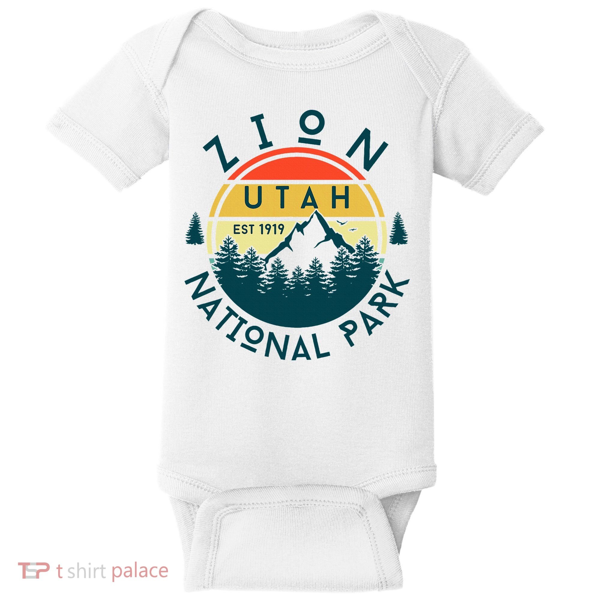 Zion National Park Utah Nature Hiking Outdoors Baby Bodysuit