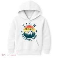 Zion National Park Utah Nature Hiking Outdoors Kids Hoodie thumb 0