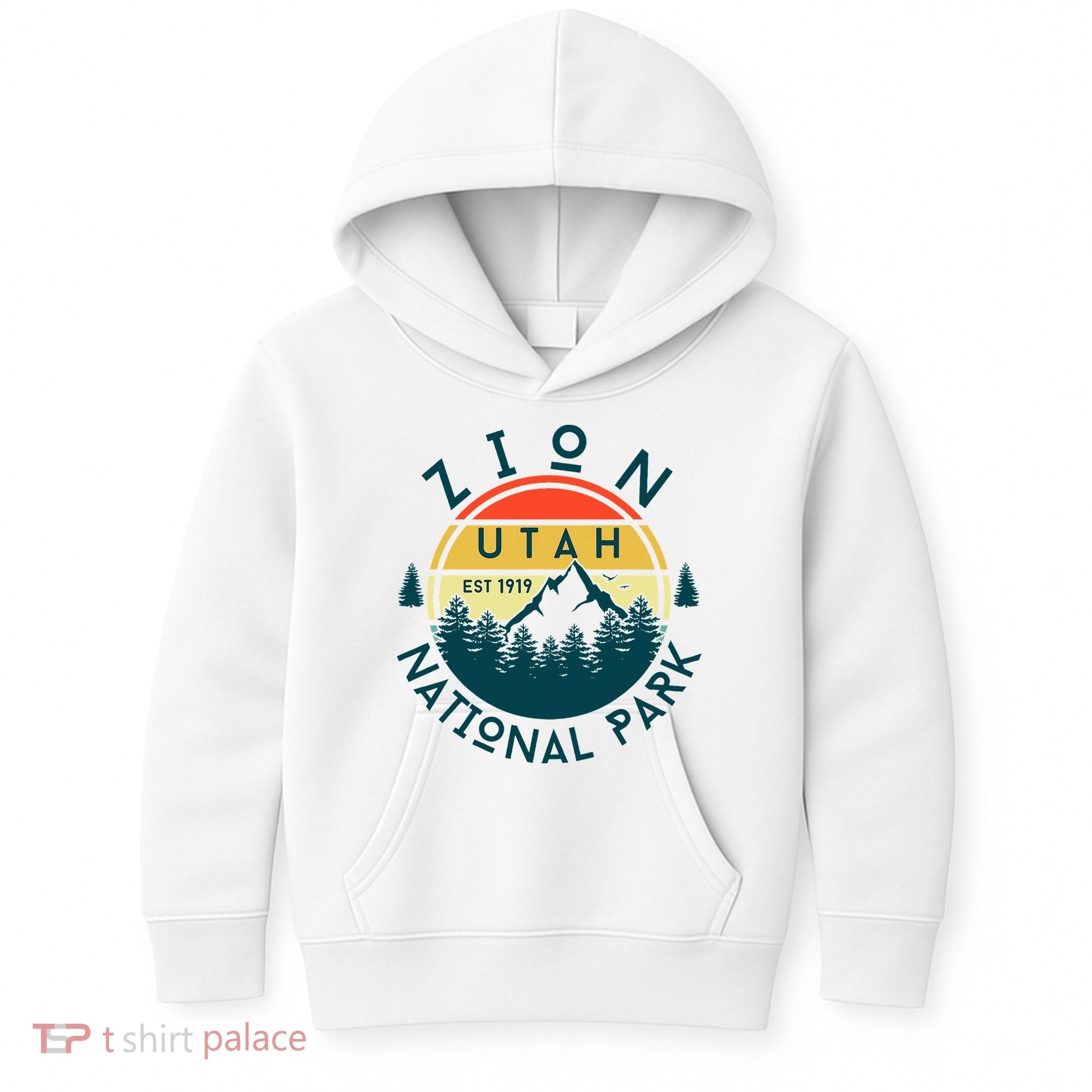 Zion National Park Utah Nature Hiking Outdoors Kids Hoodie
