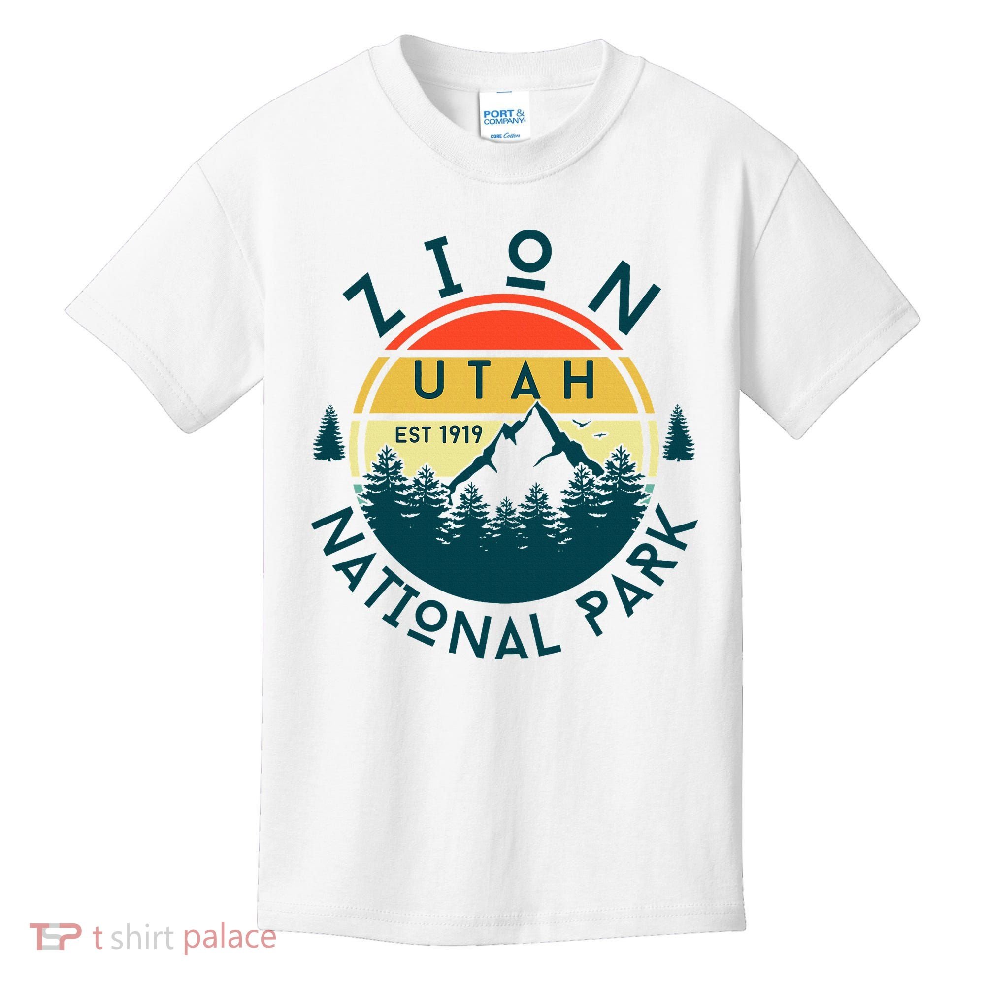 Zion National Park Utah Nature Hiking Outdoors Kids T-Shirt