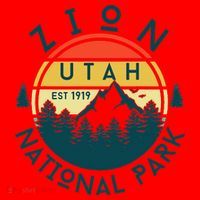 Zion National Park Utah Nature Hiking Outdoors Santa Hat thumb 1