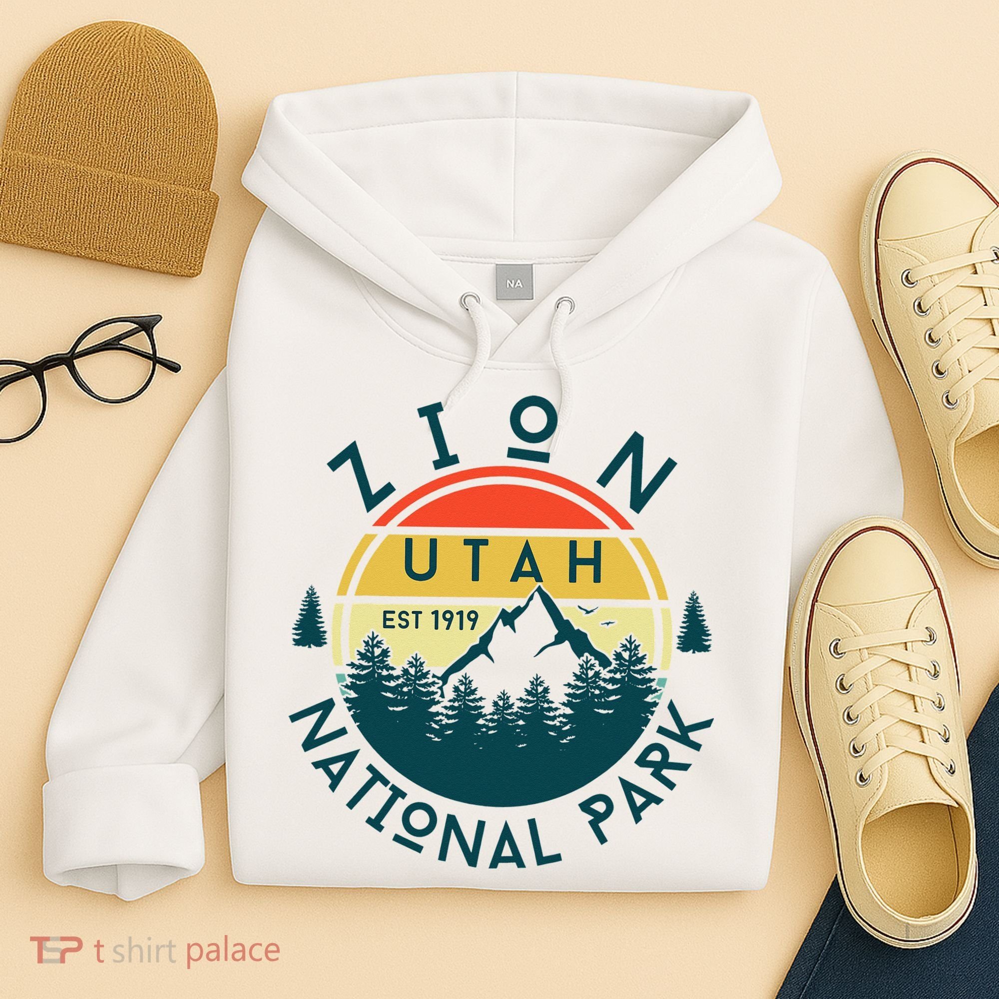 Zion National Park Utah Nature Hiking Outdoors Hoodie