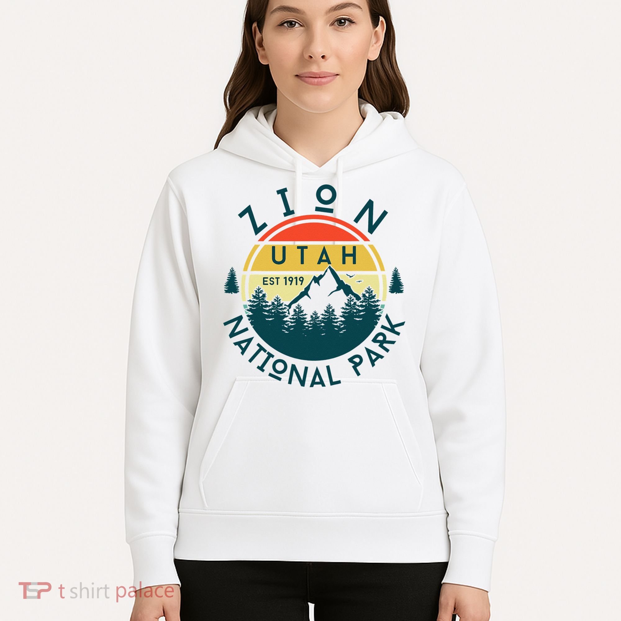 Zion National Park Utah Nature Hiking Outdoors Hoodie