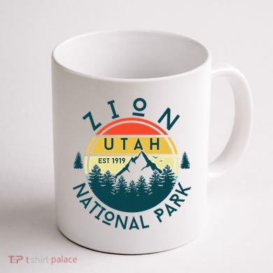 Zion National Park Utah Nature Hiking Outdoors Coffee Mug back