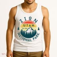 Zion National Park Utah Nature Hiking Outdoors Tank Top thumb 3