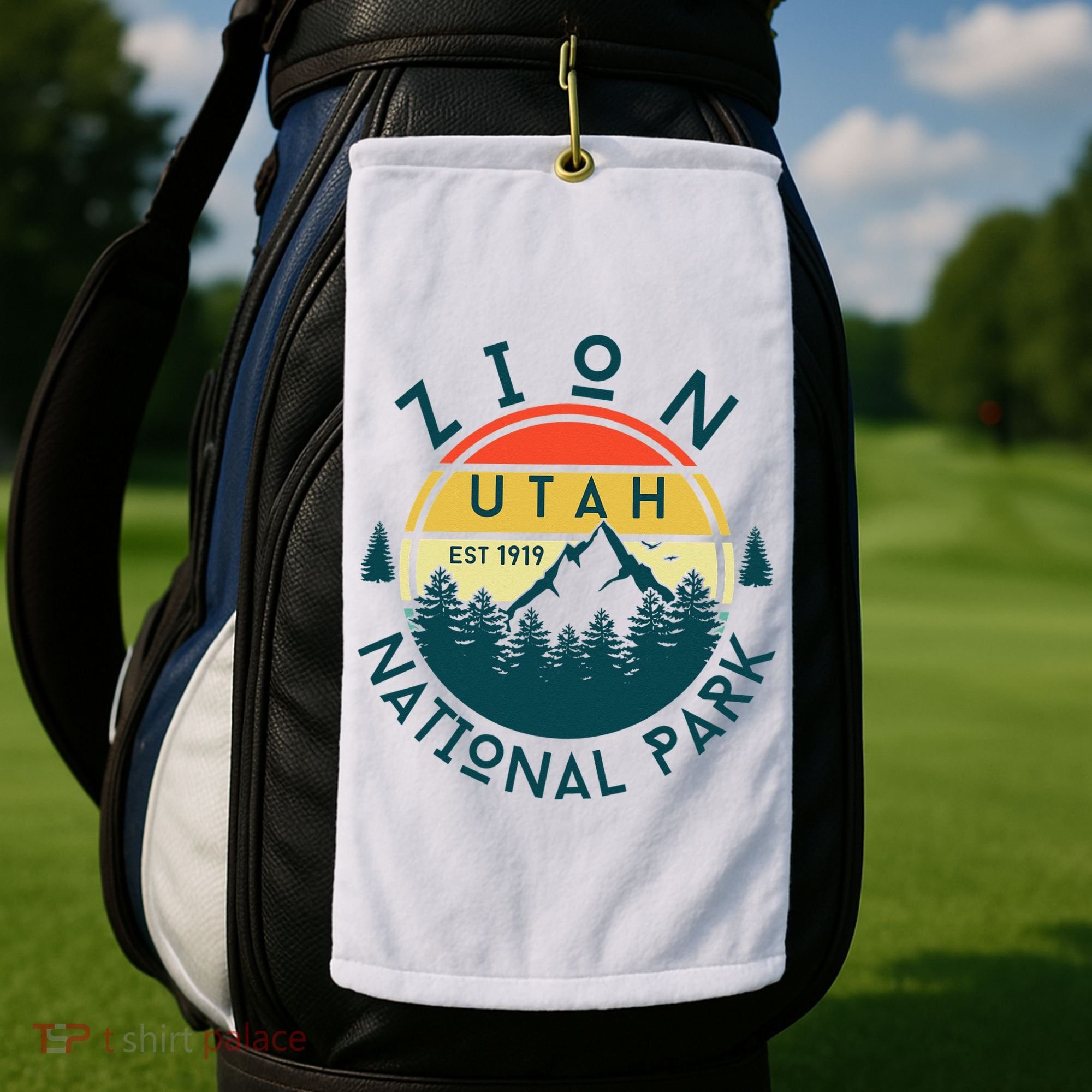 Zion National Park Utah Nature Hiking Outdoors Golf Towel