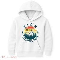 Zion National Park Utah Nature Hiking Outdoors Kids Hoodie thumb 0