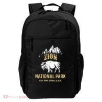 Zion National Park Utah Usa Bison Buffalo Backpack thumb 0