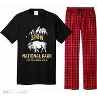 Zion National Park Utah Usa Bison Buffalo Pajama Set thumb 0