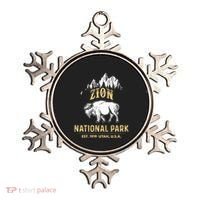 Zion National Park Utah Usa Bison Buffalo Ornament thumb 0