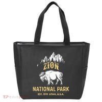 Zion National Park Utah Usa Bison Buffalo Tote Bag thumb 0