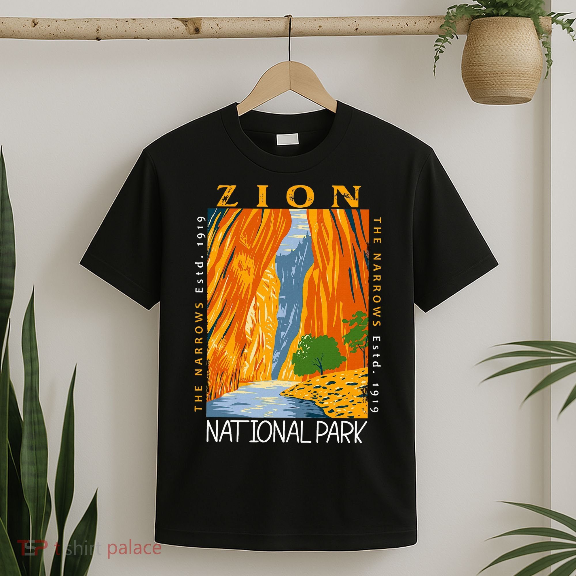 Zion National Park Utah Vintage The Narrows T-Shirt