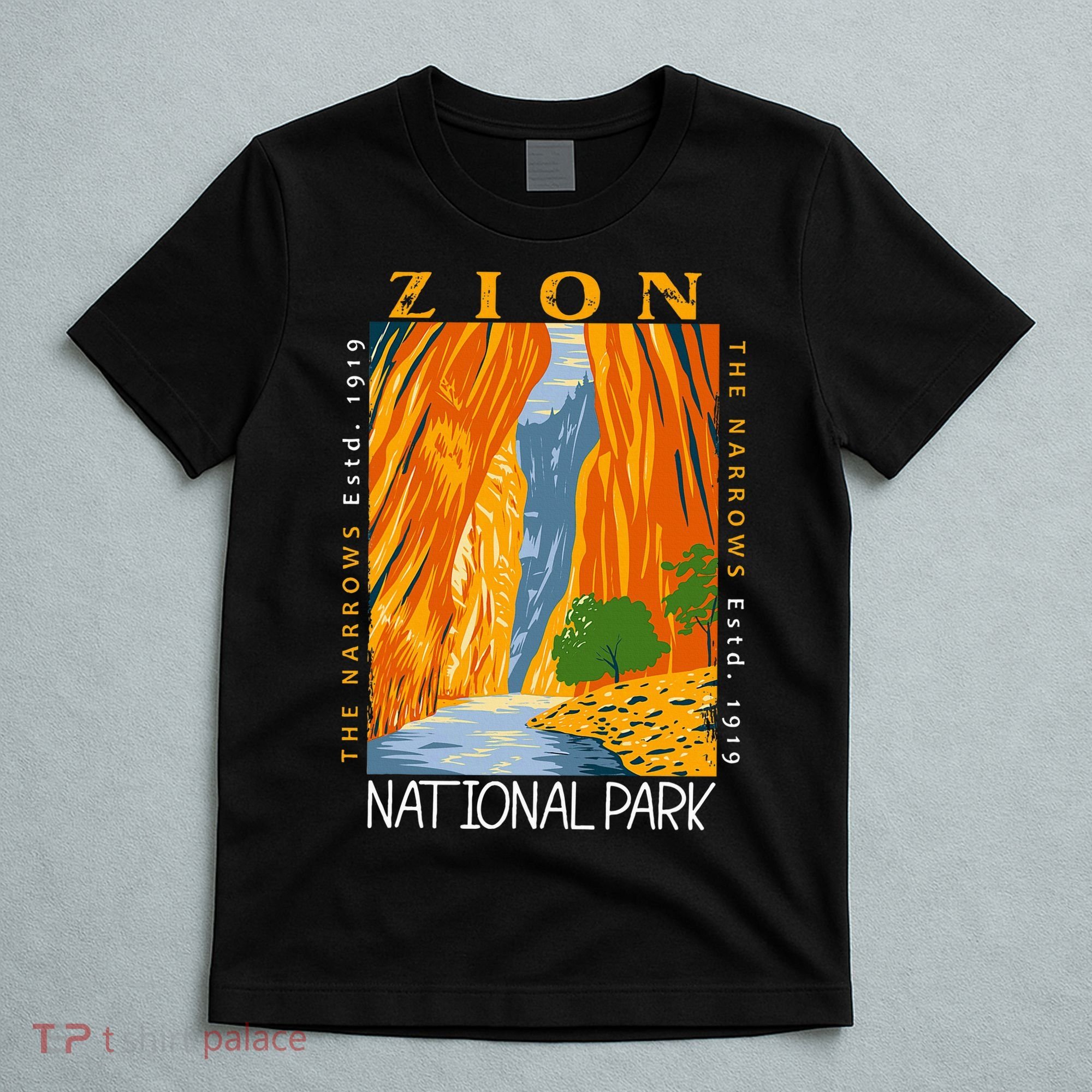 Zion National Park Utah Vintage The Narrows T-Shirt