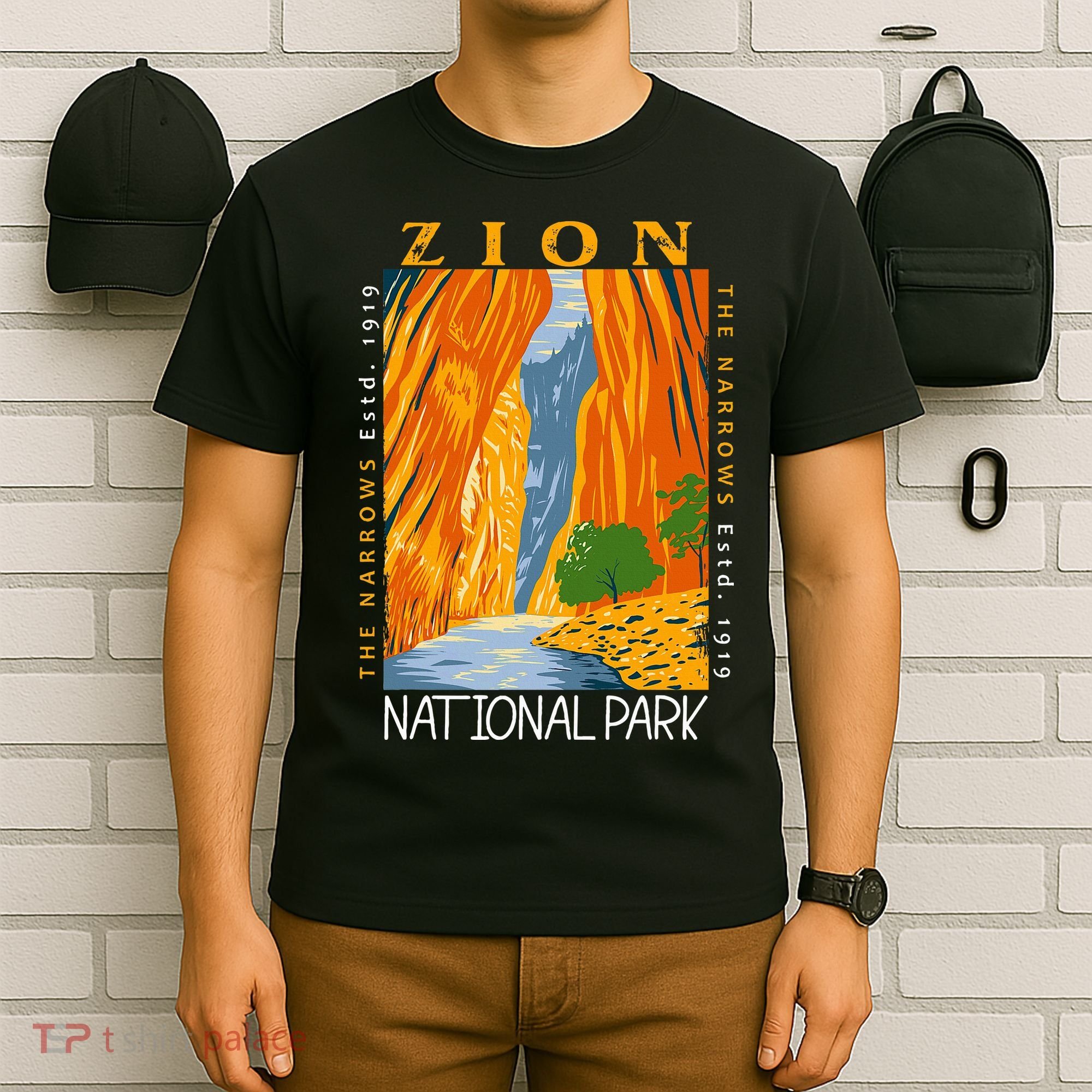Zion National Park Utah Vintage The Narrows T-Shirt