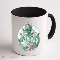Zombie Nurse Spooky Halloween Coffee Mug thumb 1