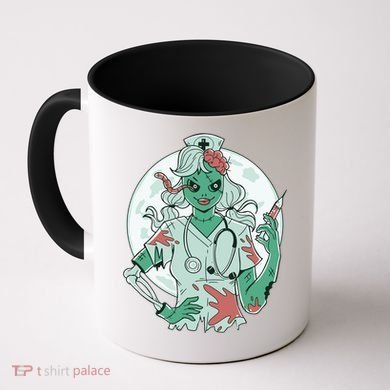 Zombie Nurse Spooky Halloween Coffee Mug