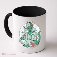 Zombie Nurse Spooky Halloween Coffee Mug thumb 0