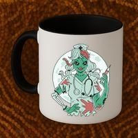 Zombie Nurse Spooky Halloween Coffee Mug thumb 2