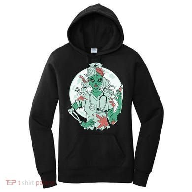 Zombie Nurse Spooky Halloween Women's Hoodie