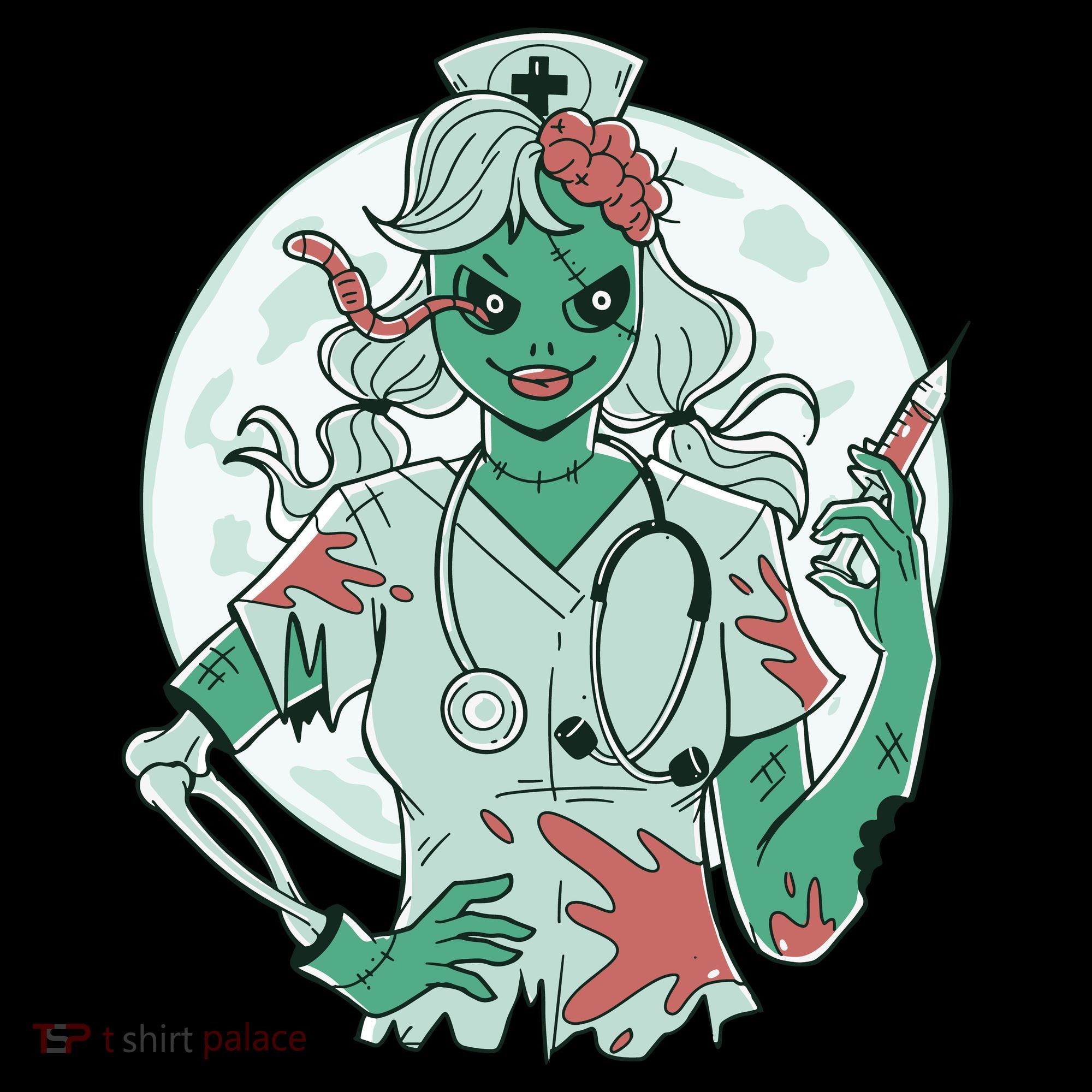 Zombie Nurse Spooky Halloween Women's Hoodie