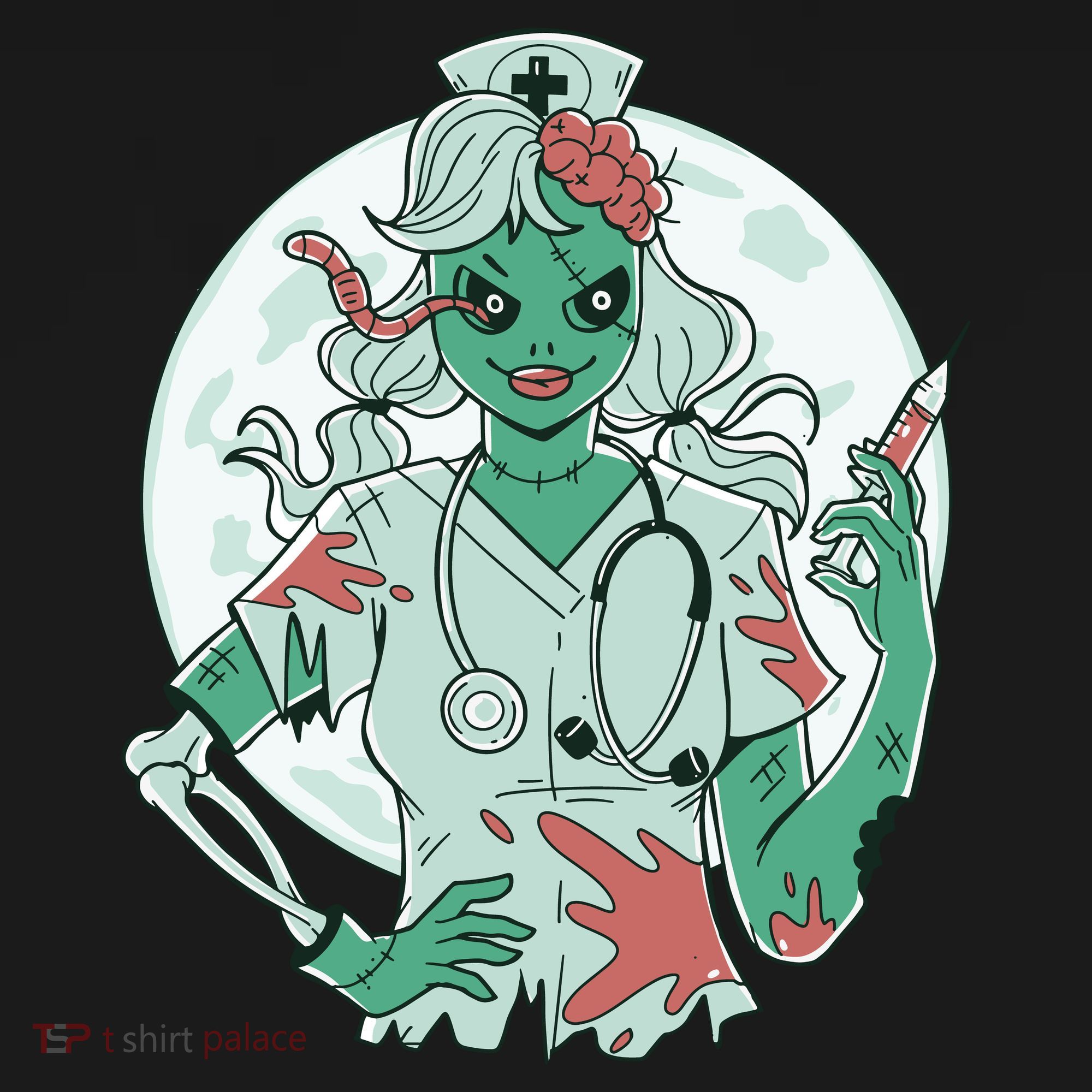 Zombie Nurse Spooky Halloween Women's Tank Top