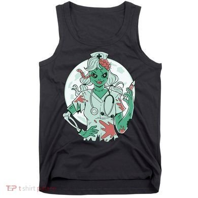 Zombie Nurse Spooky Halloween Tank Top
