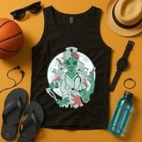 Zombie Nurse Spooky Halloween Tank Top thumb 4