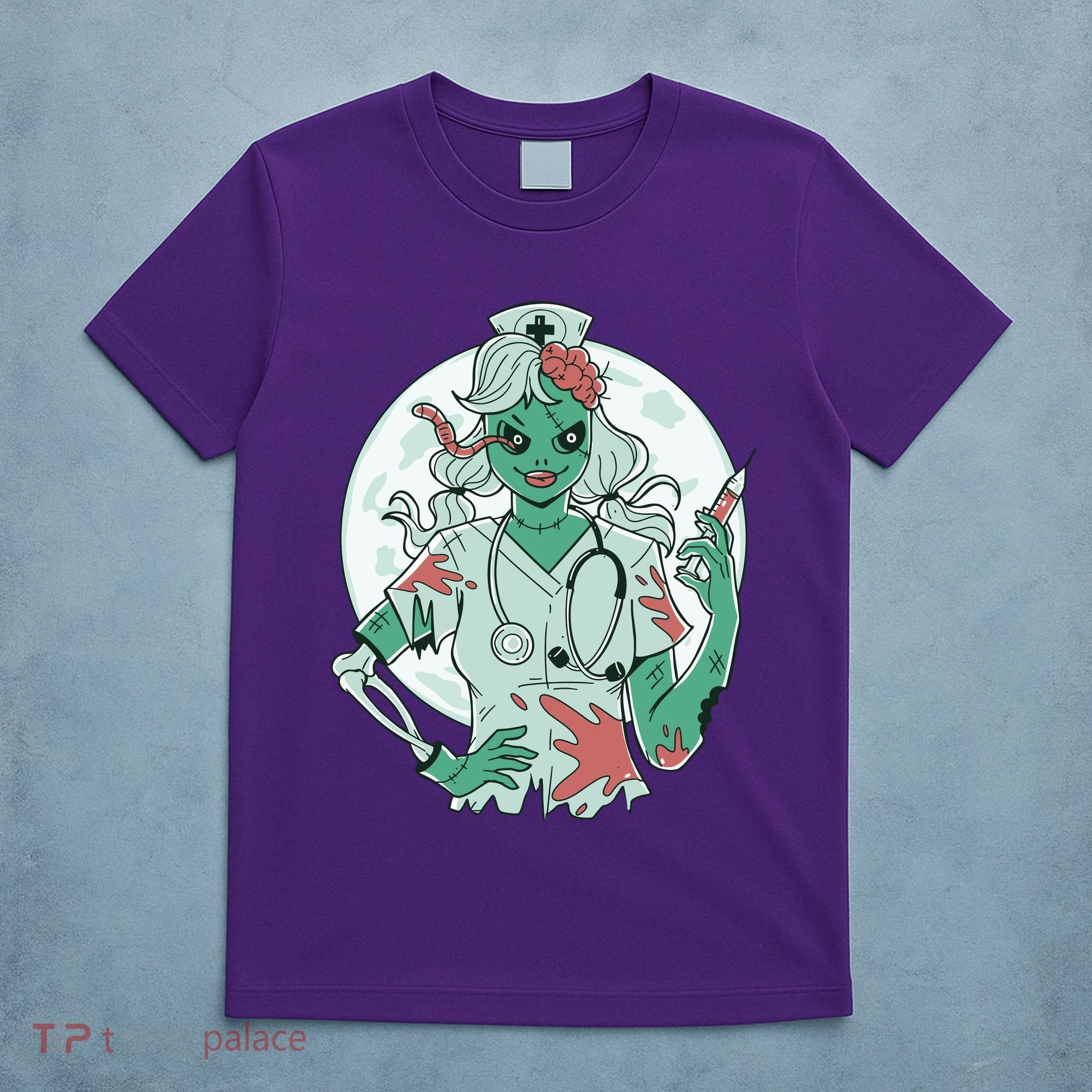 Zombie Nurse Spooky Halloween T-Shirt