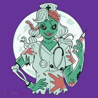 Zombie Nurse Spooky Halloween Hat thumb 2