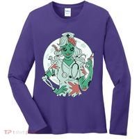Zombie Nurse Spooky Halloween Women's Long Sleeve Shirt thumb 0