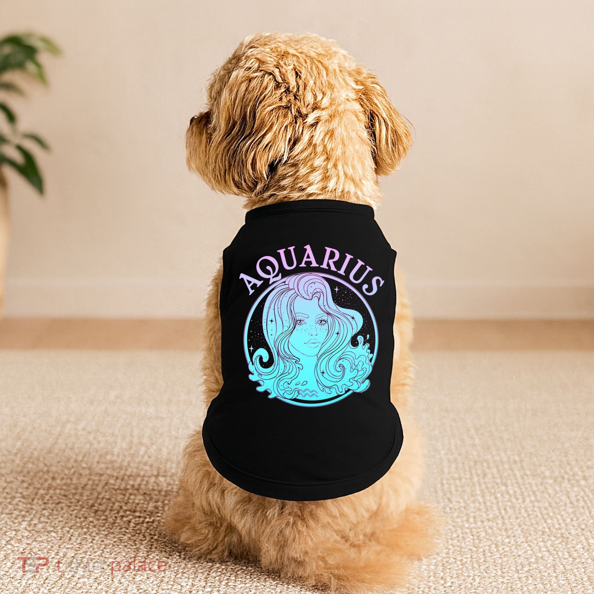 Zodiac Aquarius Lady Doggie Tank