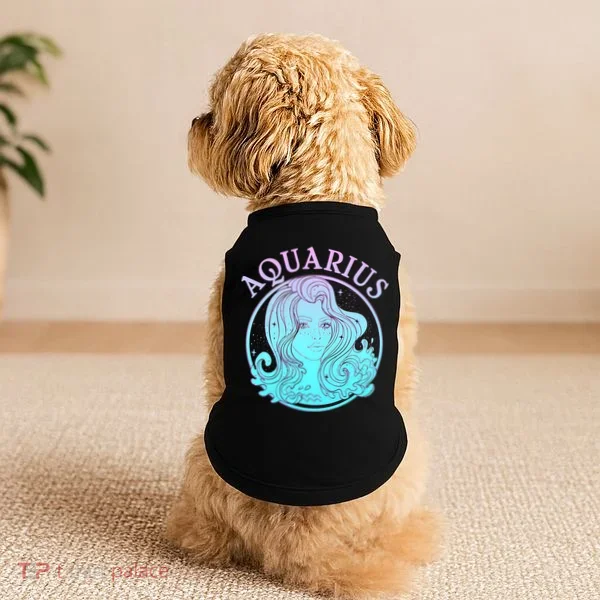 Zodiac Aquarius Lady Doggie Tank
