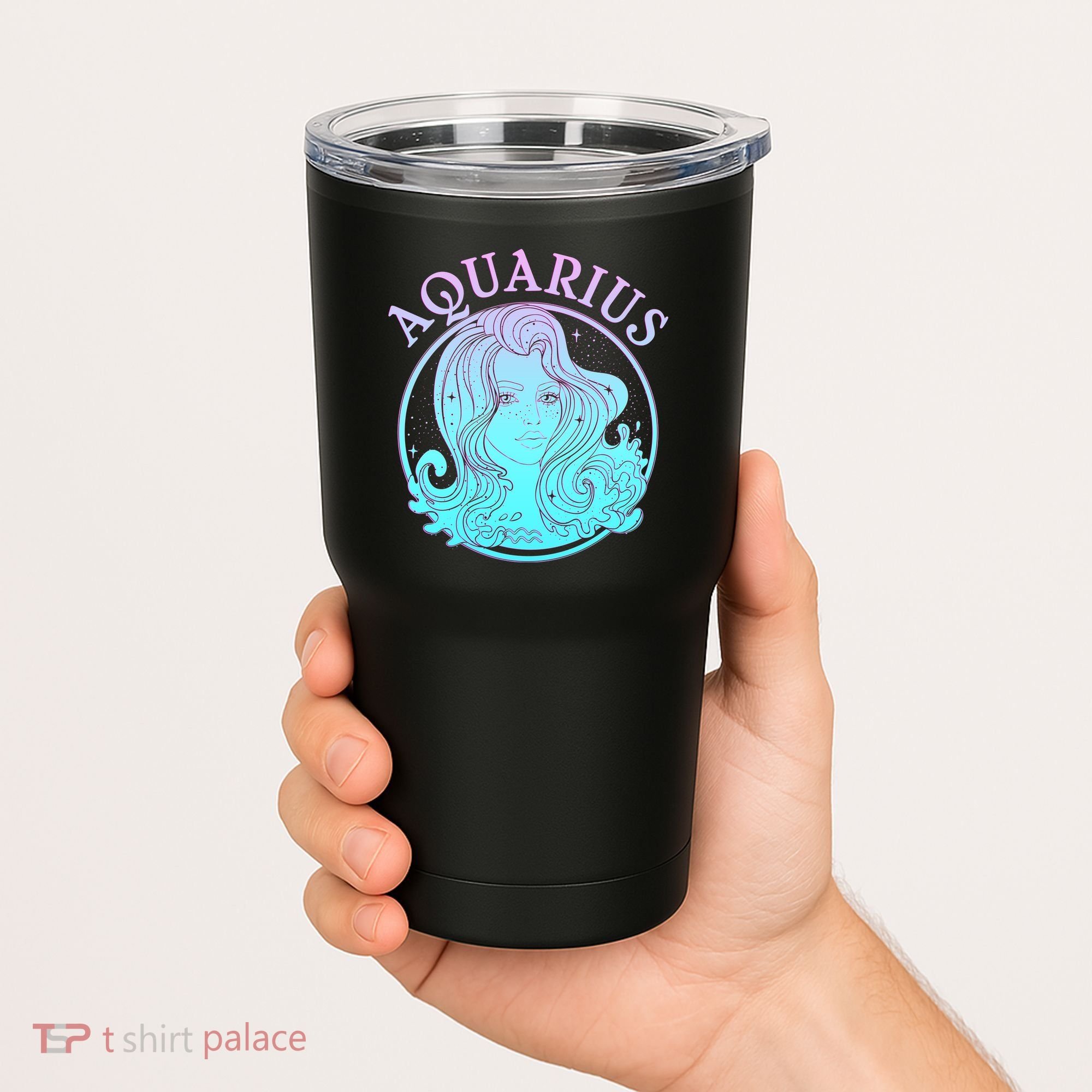 Zodiac Aquarius Lady Tumbler