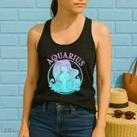 Zodiac Aquarius Lady Women's Tank Top thumb 2
