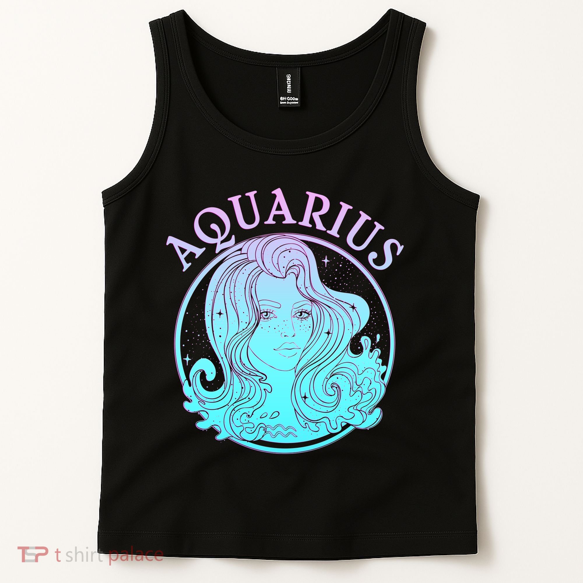 Zodiac Aquarius Lady Tank Top