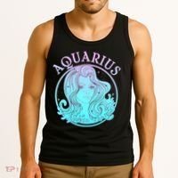 Zodiac Aquarius Lady Tank Top thumb 3