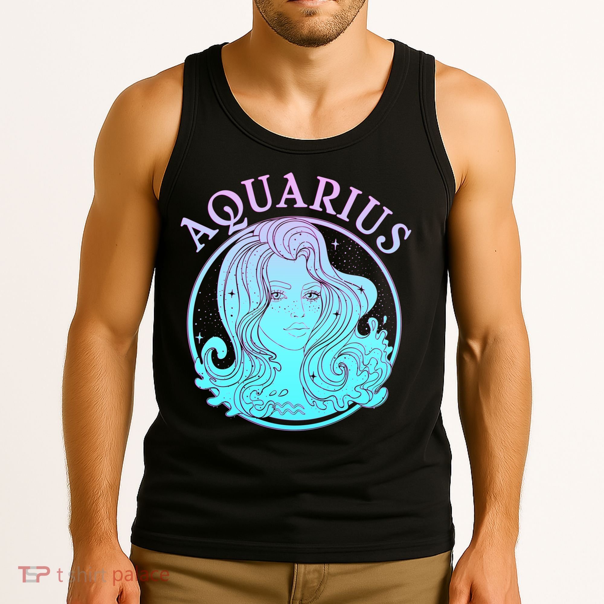 Zodiac Aquarius Lady Tank Top