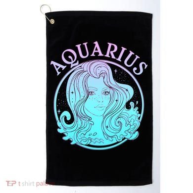 Zodiac Aquarius Lady Golf Towel