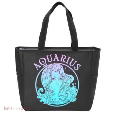 Zodiac Aquarius Lady Tote Bag