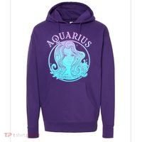 Zodiac Aquarius Lady Hoodie thumb 0